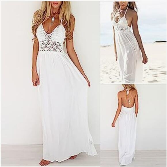 NWT Boho Summer Crochet Large Dress - Picture 6 of 6